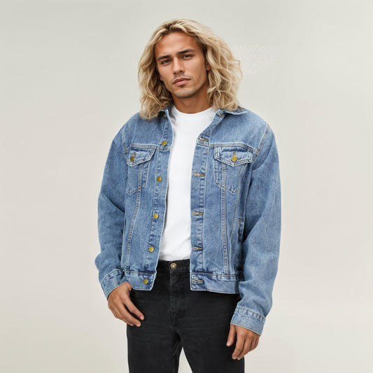 Epiphany Street Vintage Wanted Graphic Denim Jacket