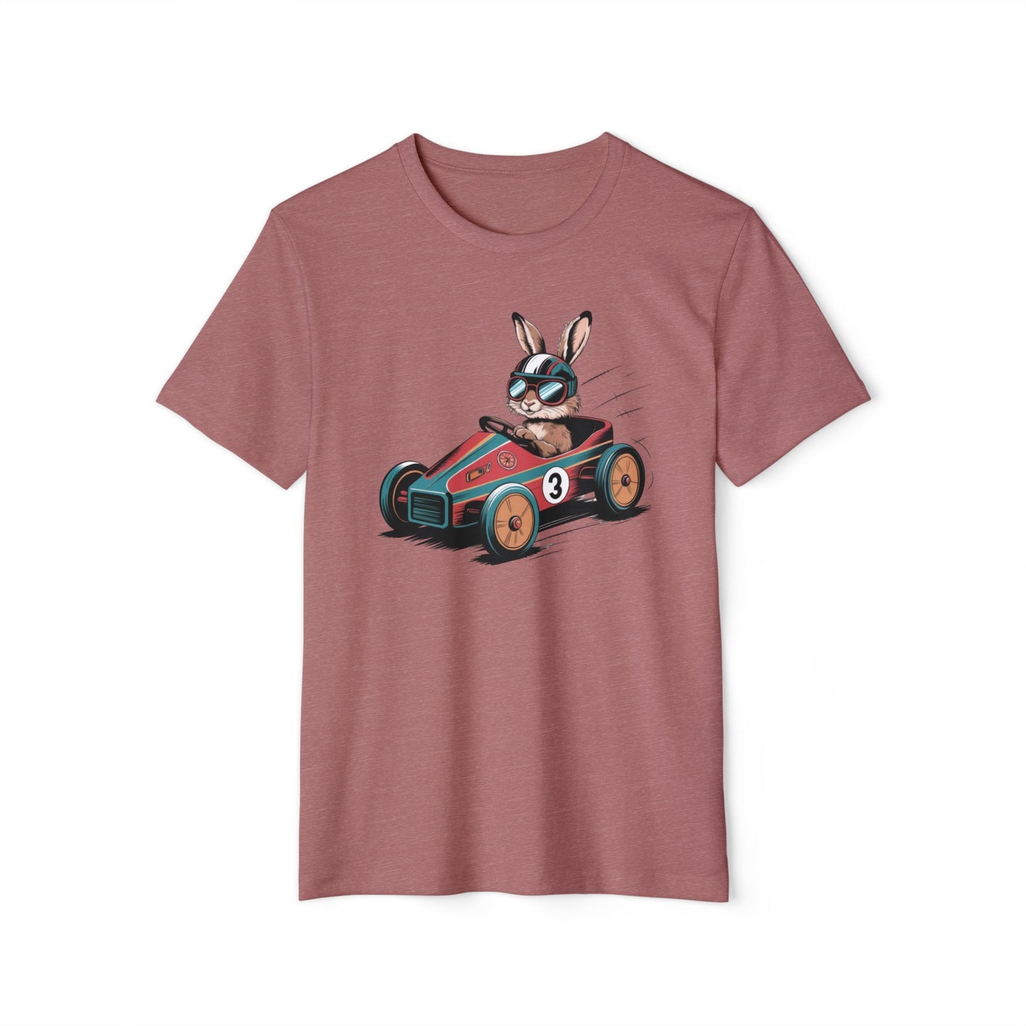 Vintage Soapbox Racer Hare - Recycled Organic Cotton T-Shirt