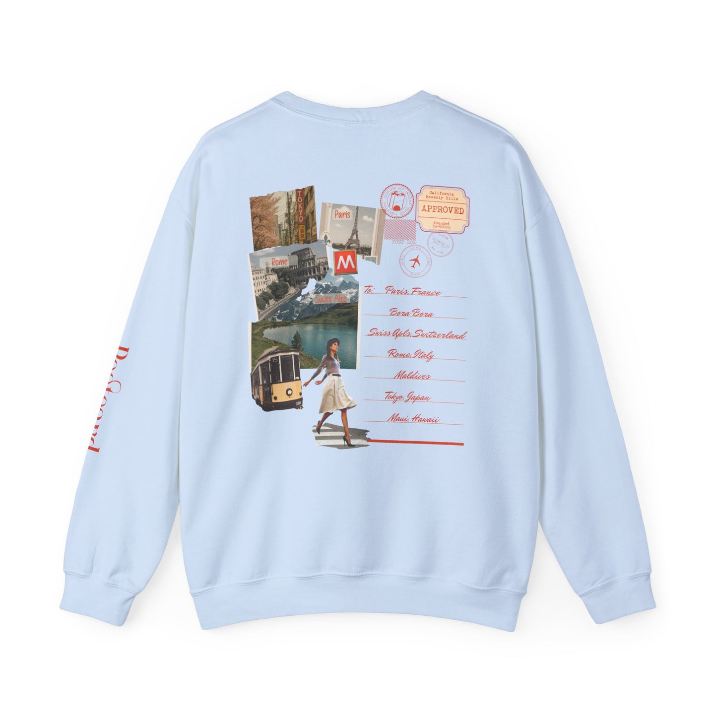 Vintage Postcard Traveler - Epiphany Street Heavy Blend™ Crewneck Sweatshirt