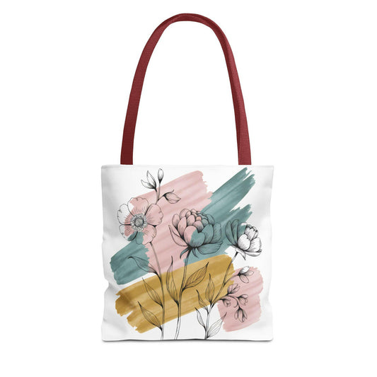 Floral Illustration Tote Bag