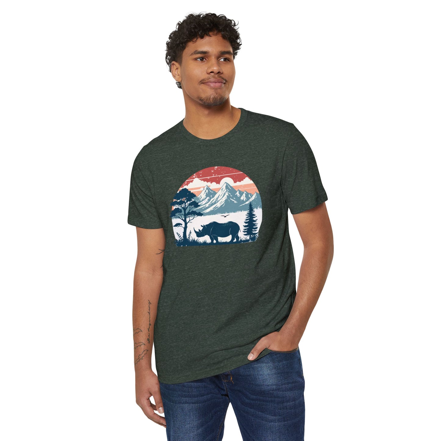 Rhino Wanderer - Recycled Organic Cotton T-Shirt