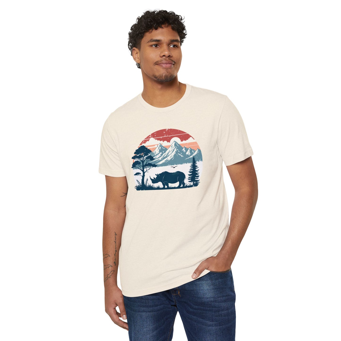 Rhino Wanderer - Recycled Organic Cotton T-Shirt