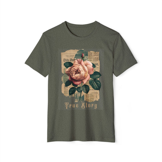 Vintage Newspaper - Recycled Organic Cotton T-Shirt