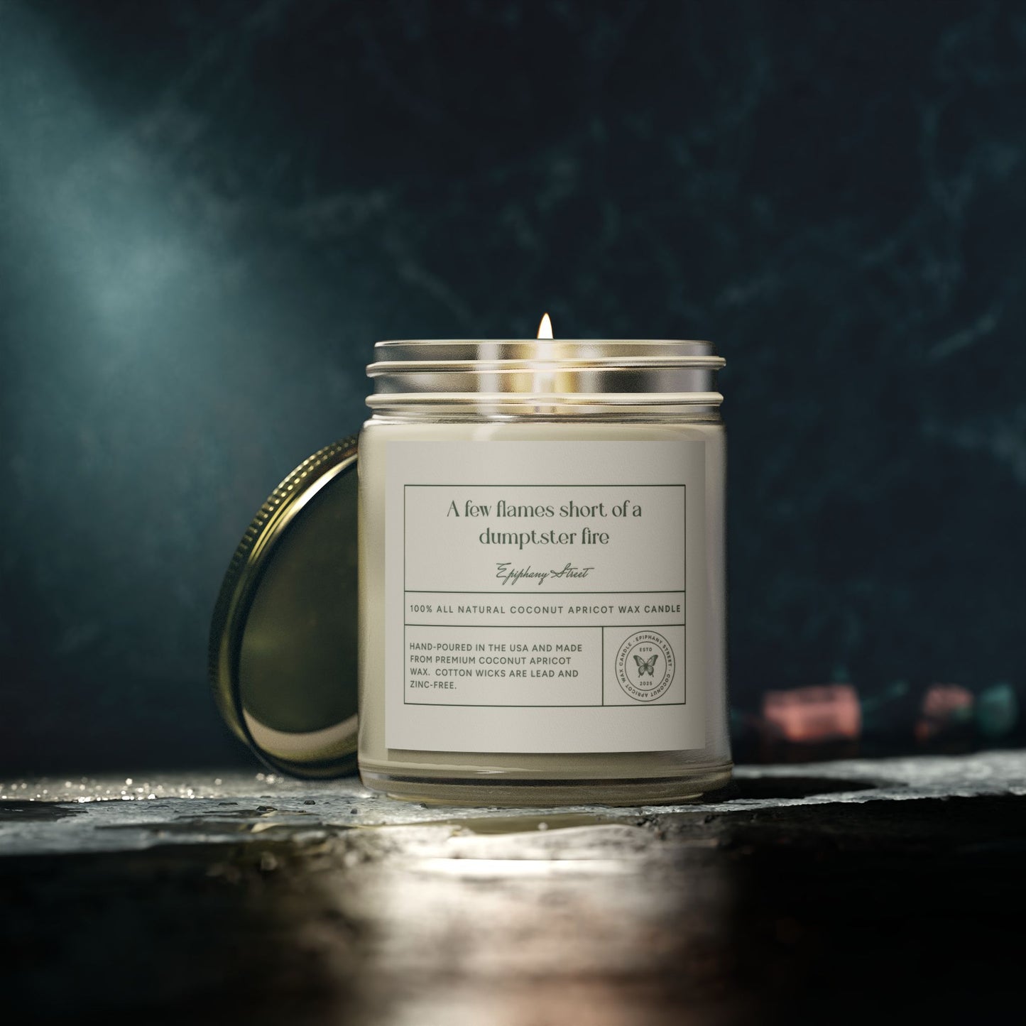 A Few Flames Short of a Dumpster Fire - Scented Candle (4oz, 9oz)