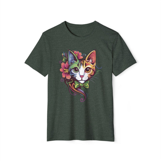 Cat Face - Recycled Organic Cotton T-Shirt