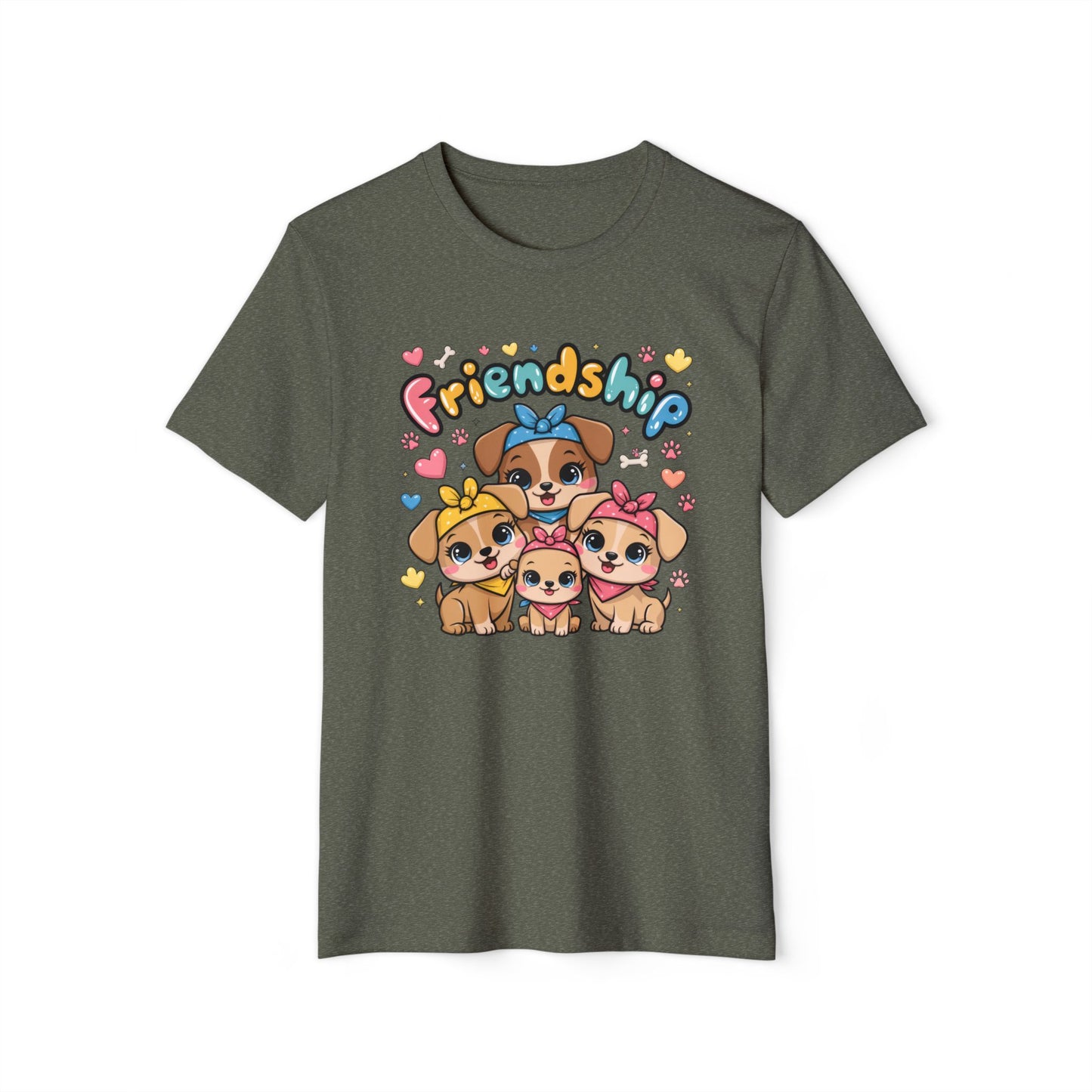 Puppy Friendship - Recycled Organic Cotton T-Shirt
