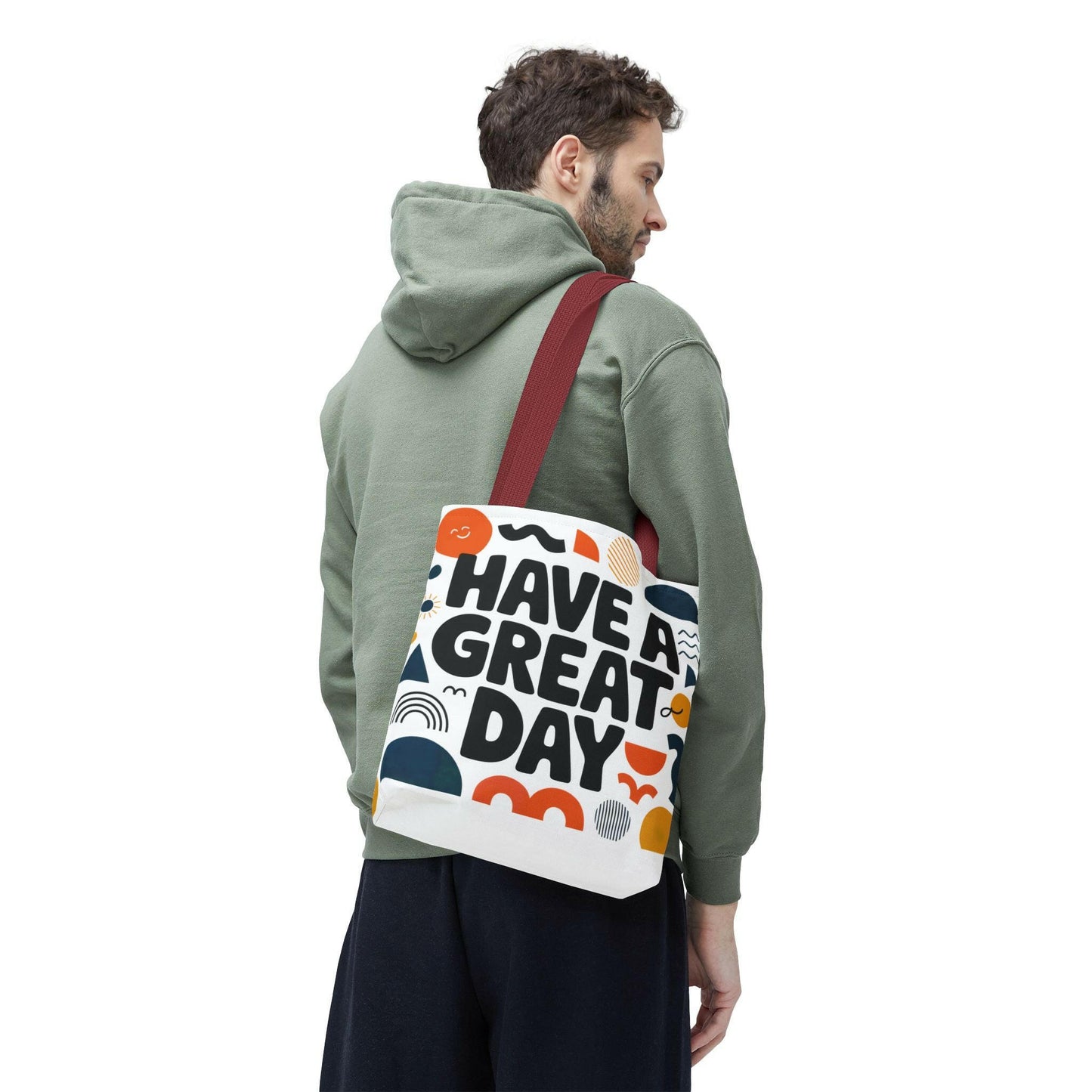 Motivational Tote Bag - 'Have a Great Day' - Colorful Everyday Carry