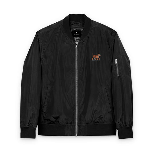 Embroidered Bomber Jacket - Epiphany Street Tiger Recycled