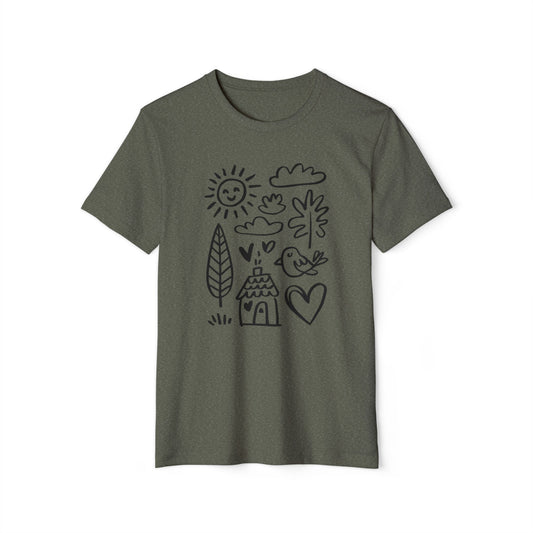 Playful Doodle - Recycled Organic Cotton T-Shirt