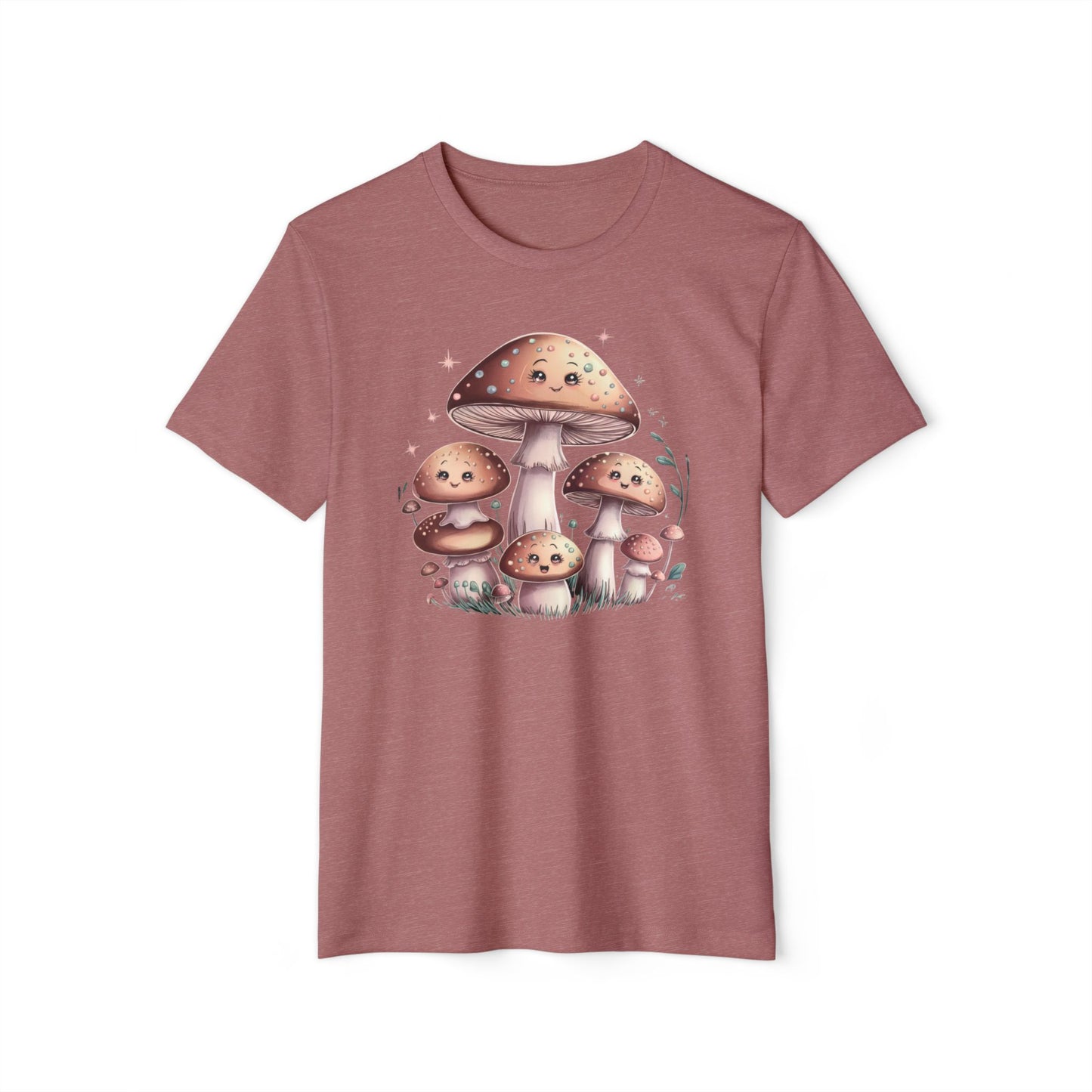 Whimsical Mushroom - Recycled Organic Cotton T-Shirt
