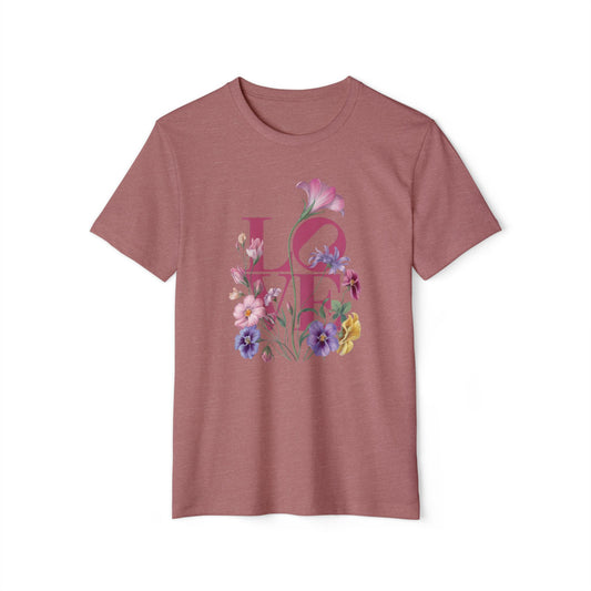 Love Flower - Recycled Organic Cotton T-Shirt