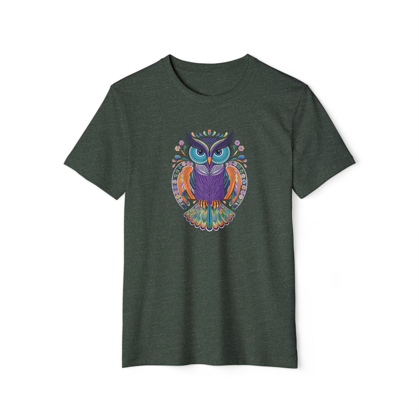 Geometric Owl - Recycled Organic Cotton T-Shirt