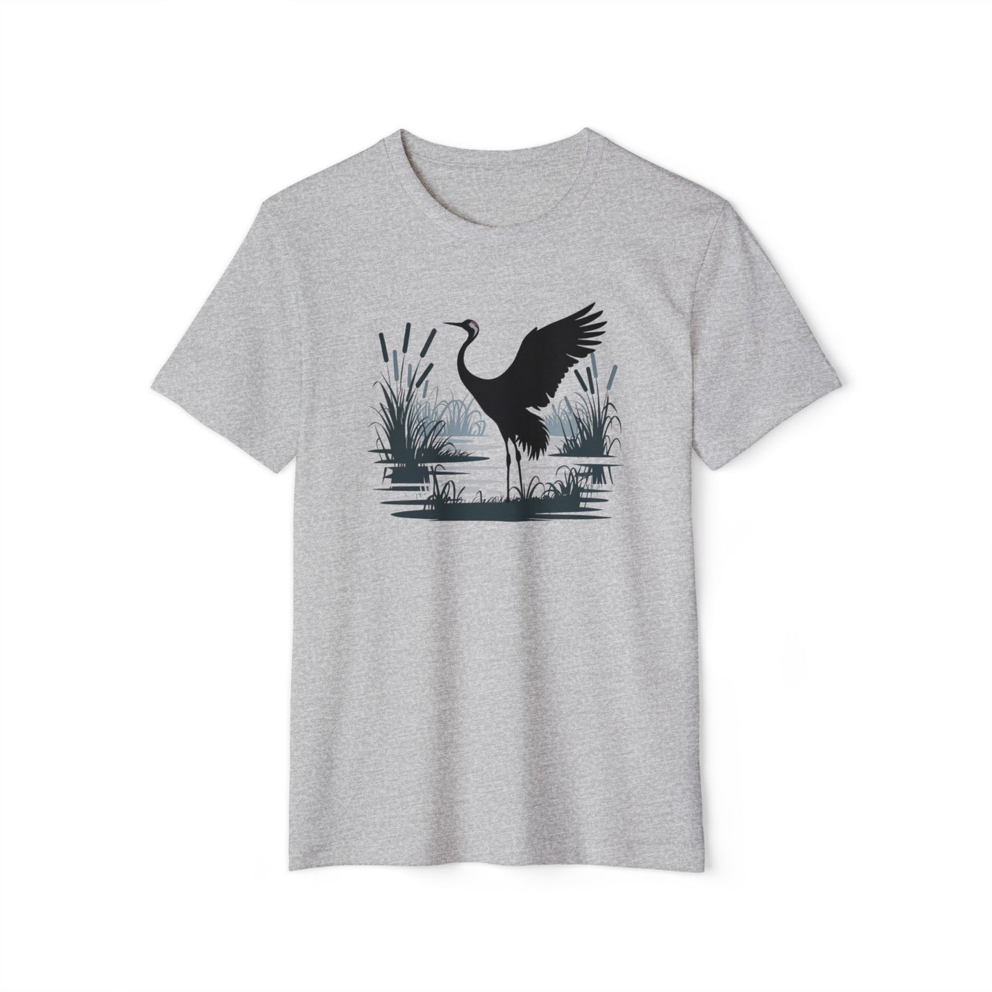 Majestic Crane - Recycled Organic Cotton T-Shirt