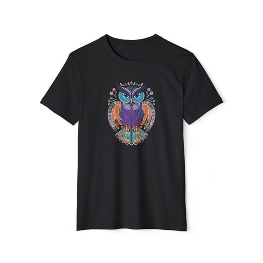 Geometric Owl - Recycled Organic Cotton T-Shirt