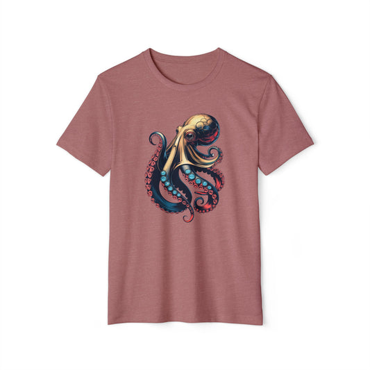 Metalic Octopus - Recycled Organic Cotton T-Shirt
