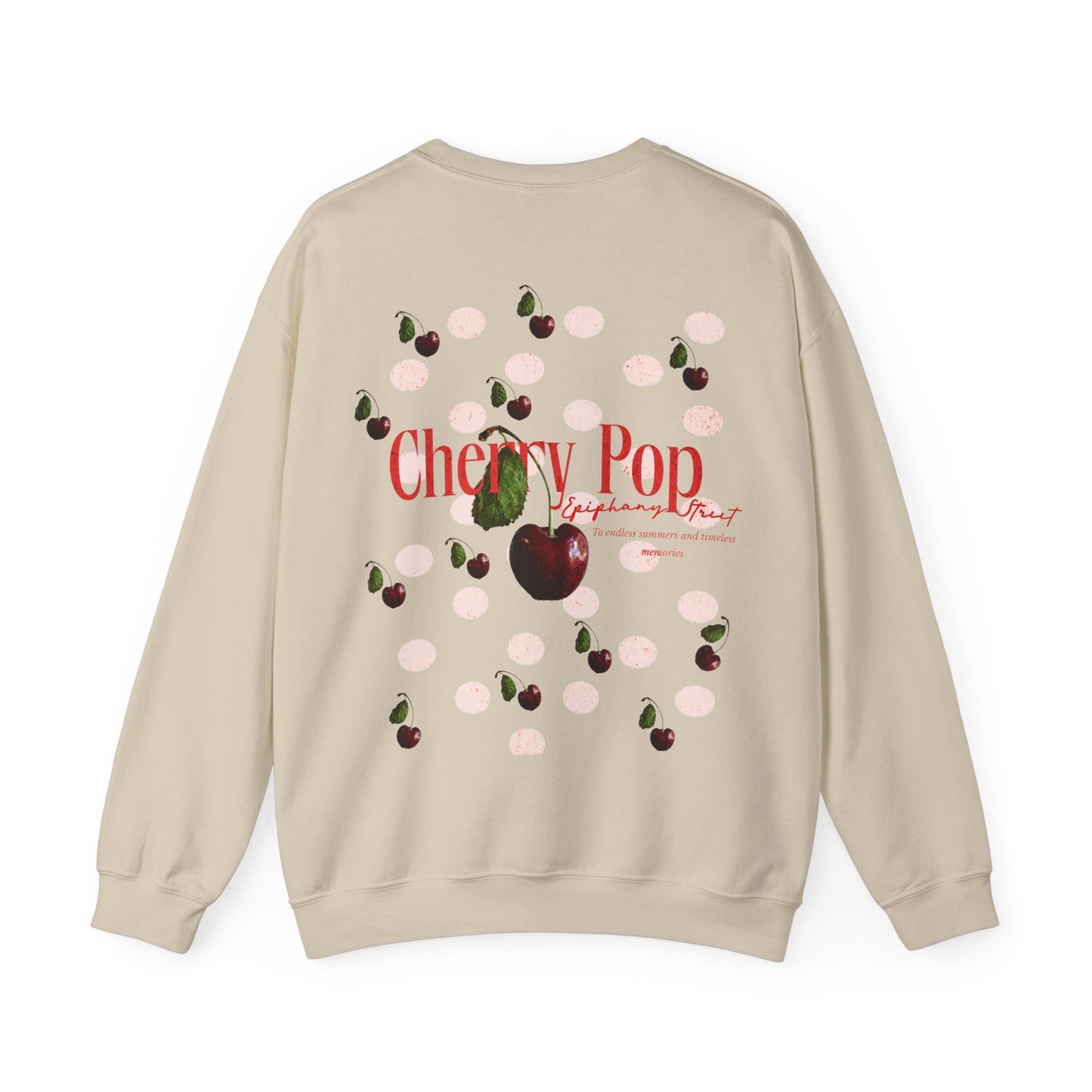 Cherry Pop Polka Dot - Epiphany Street Heavy Blend™ Crewneck Sweatshirt