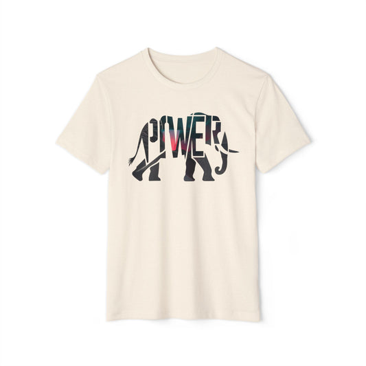 Power Elephant - Recycled Organic Cotton T-Shirt