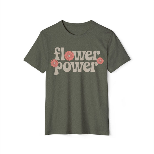 Flower Power - Recycled Organic Cotton T-Shirt