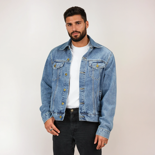Epiphany Street Vintage Carolina Blues Men's Denim Jacket