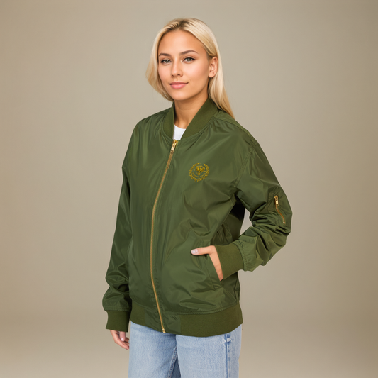 Epiphany Street Rising Pheonix - Unisex Recycled Embroidered Bomber Jacket
