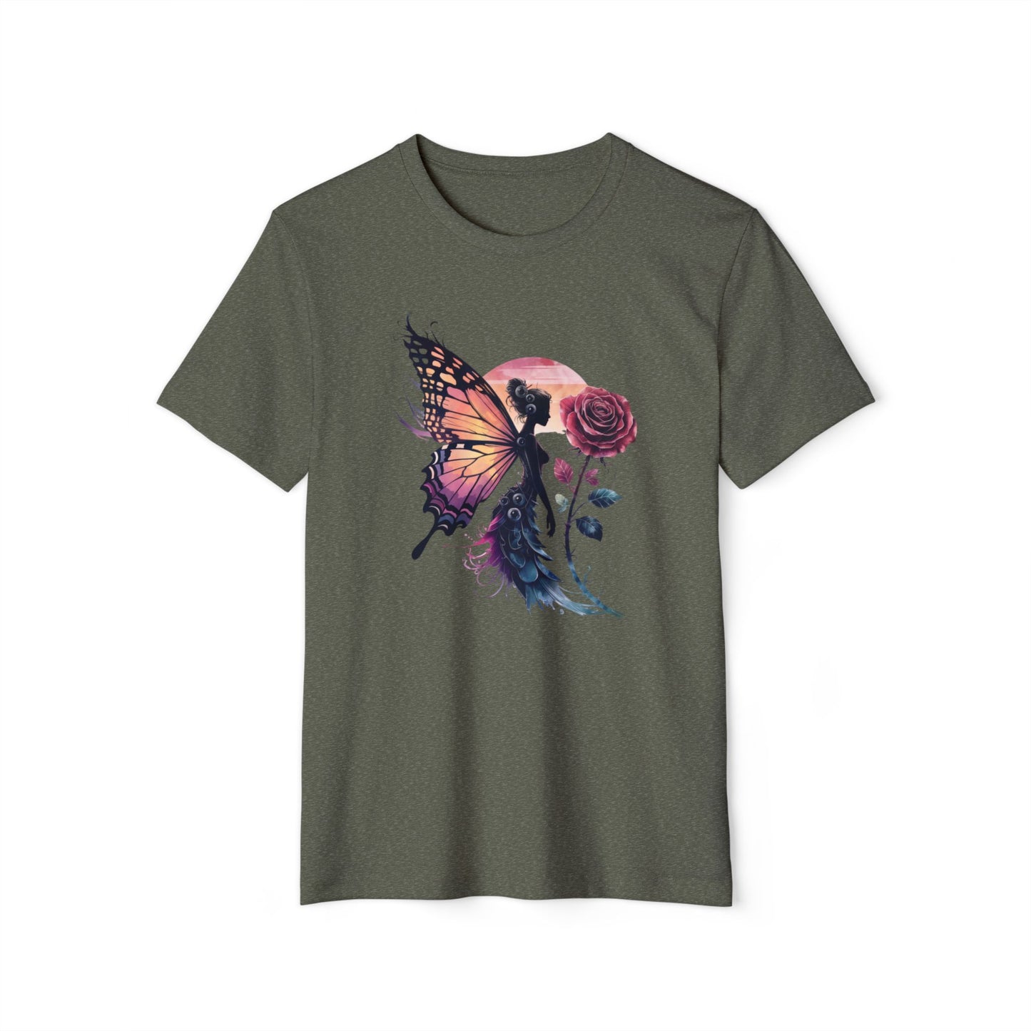 Butterfly Lady - Recycled Organic Cotton T-Shirt