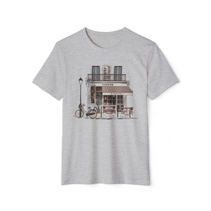 French Coffee Shop - Recycled Organic Cotton T-Shirt