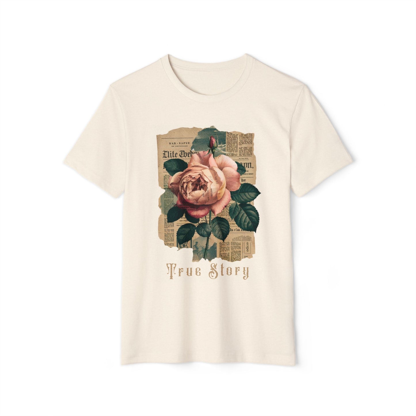 Vintage Newspaper - Recycled Organic Cotton T-Shirt