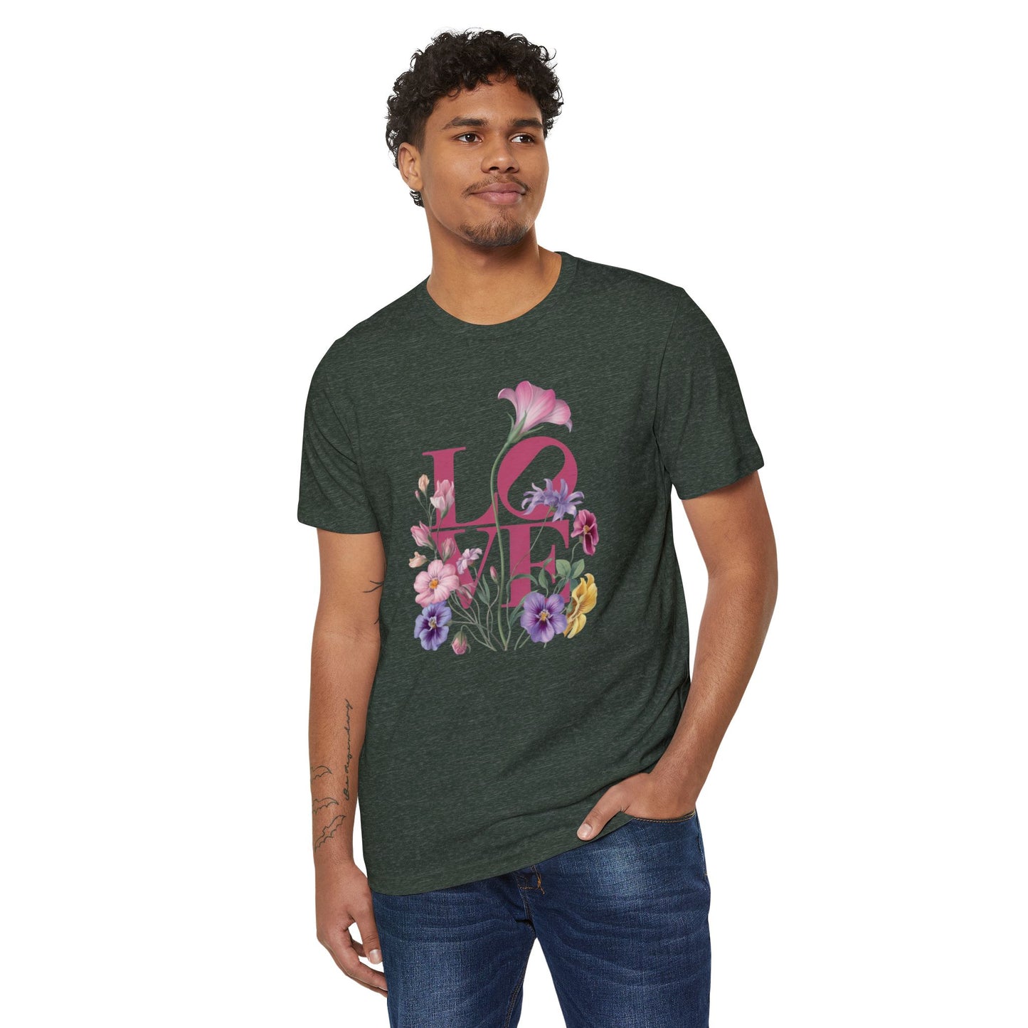 Love Flower - Recycled Organic Cotton T-Shirt