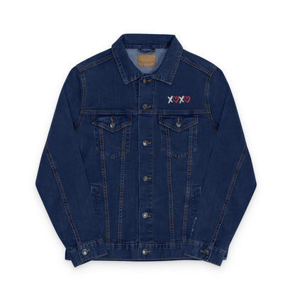 Epiphany Street Embroidered XOXO - Unisex Denim Jacket