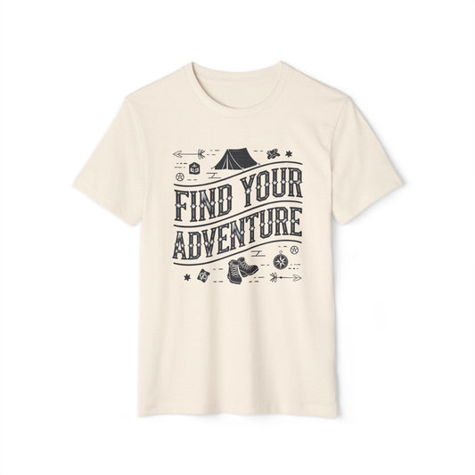 Find Your Adventure - Recycled Organic Cotton T-Shirt