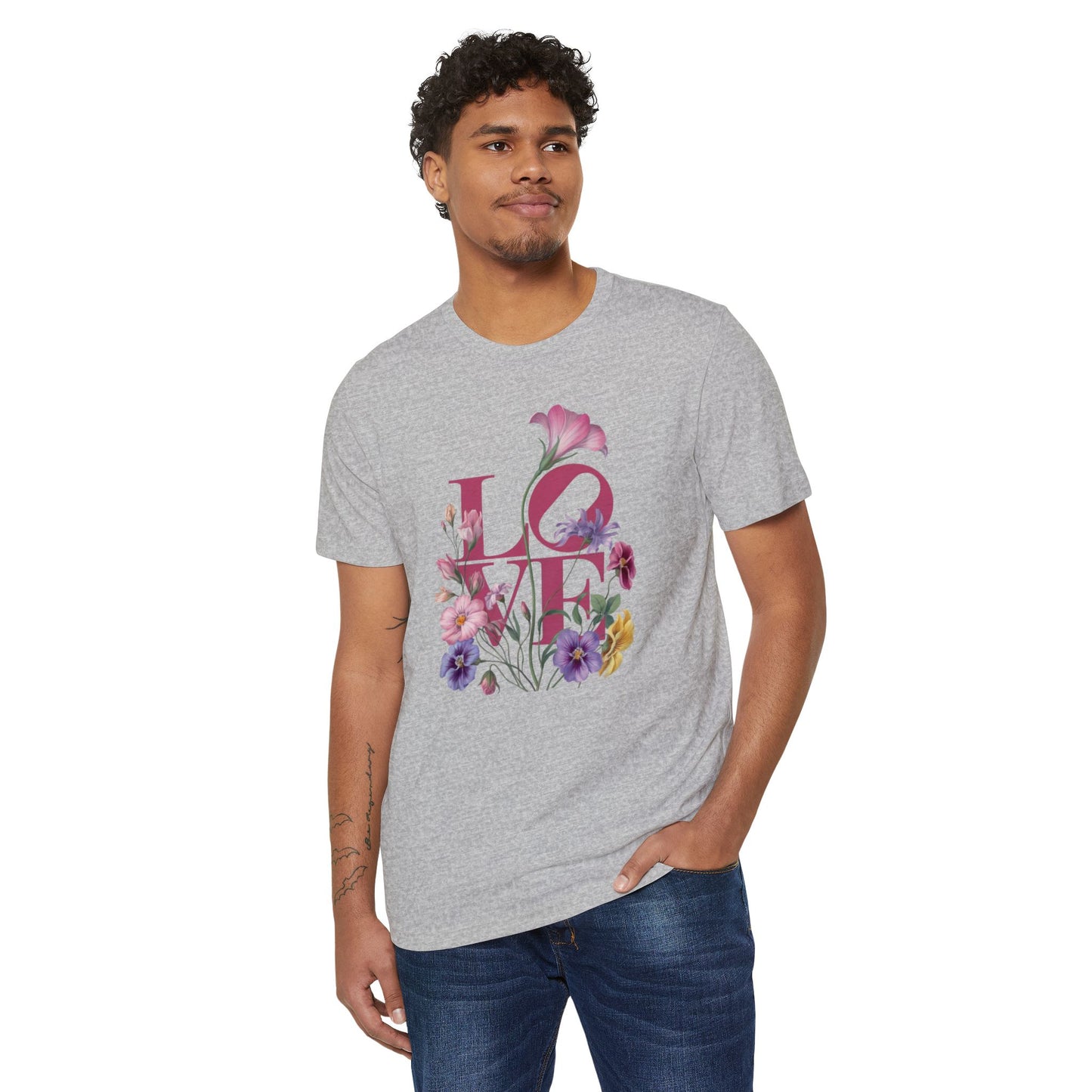 Love Flower - Recycled Organic Cotton T-Shirt