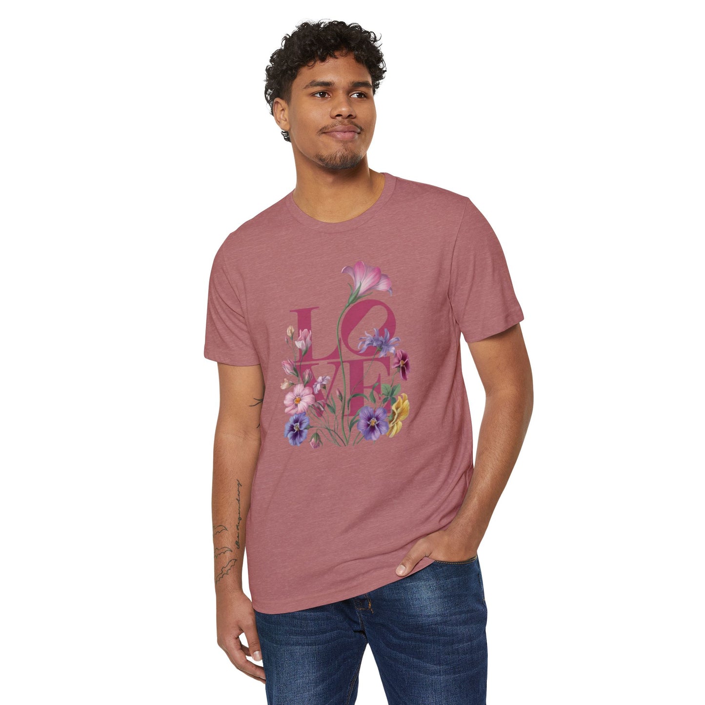 Love Flower - Recycled Organic Cotton T-Shirt
