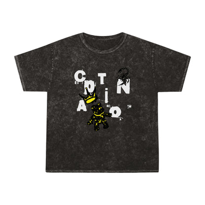 Epiphany Street "Caption" - Unisex Mineral Wash Tee Shirt