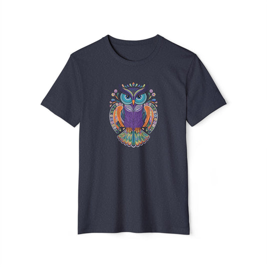 Geometric Owl - Recycled Organic Cotton T-Shirt