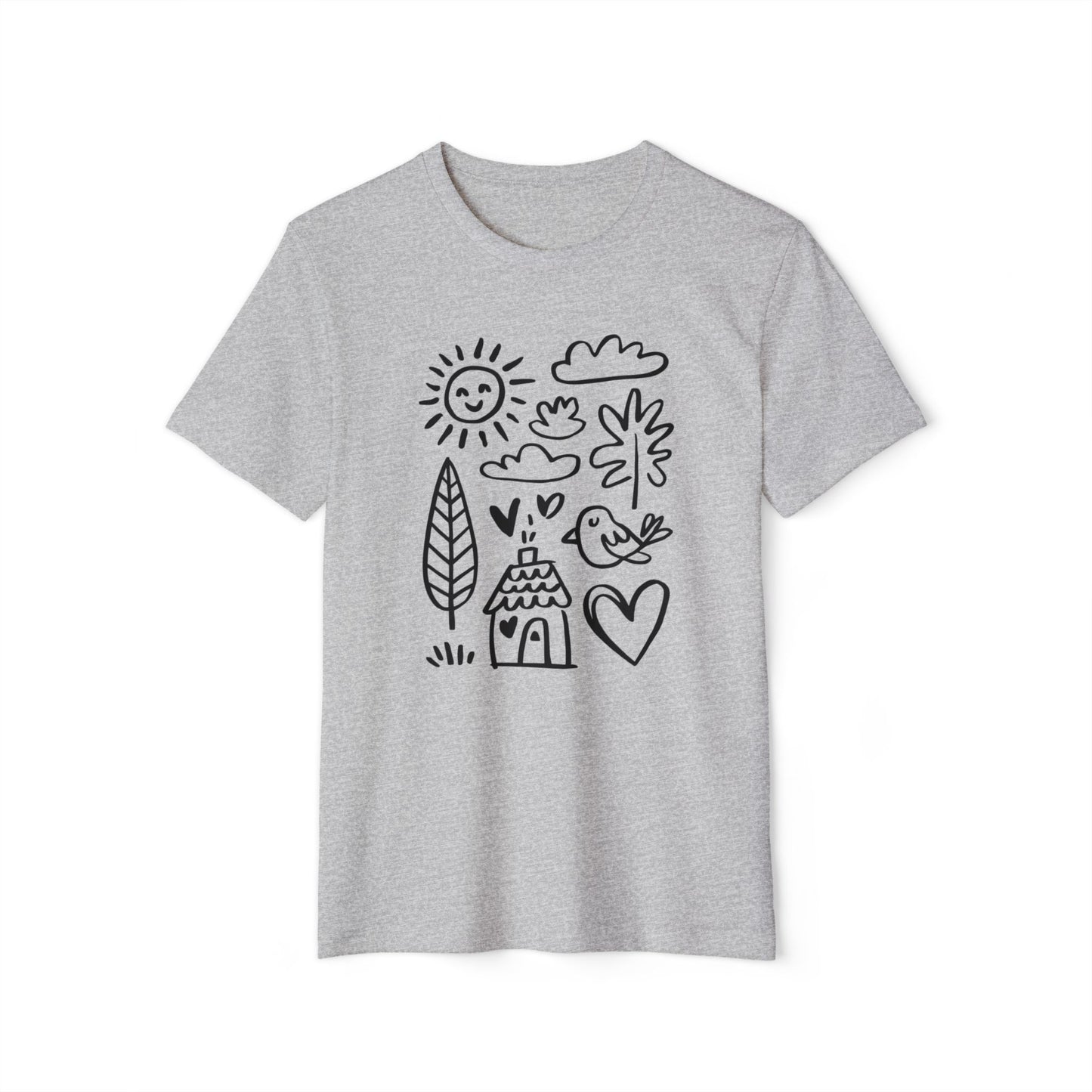 Playful Doodle - Recycled Organic Cotton T-Shirt
