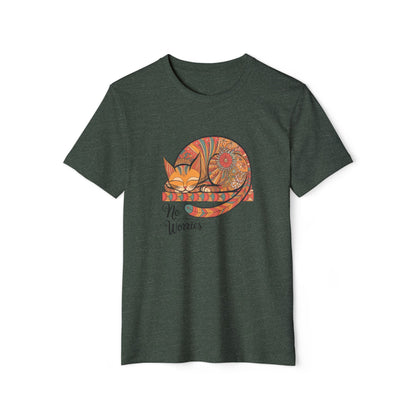 Lounging Cat No Worries - Recycled Organic Cotton T-Shirt