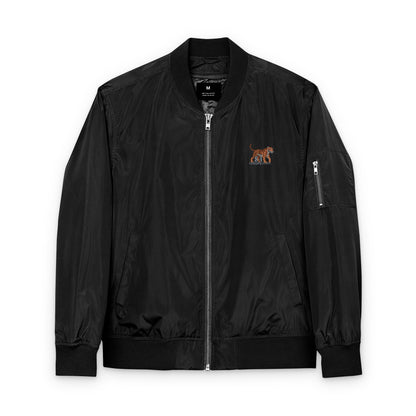 Embroidered Bomber Jacket - Epiphany Street Tiger Recycled