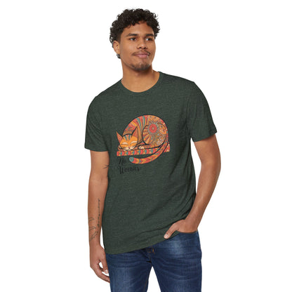Lounging Cat No Worries - Recycled Organic Cotton T-Shirt