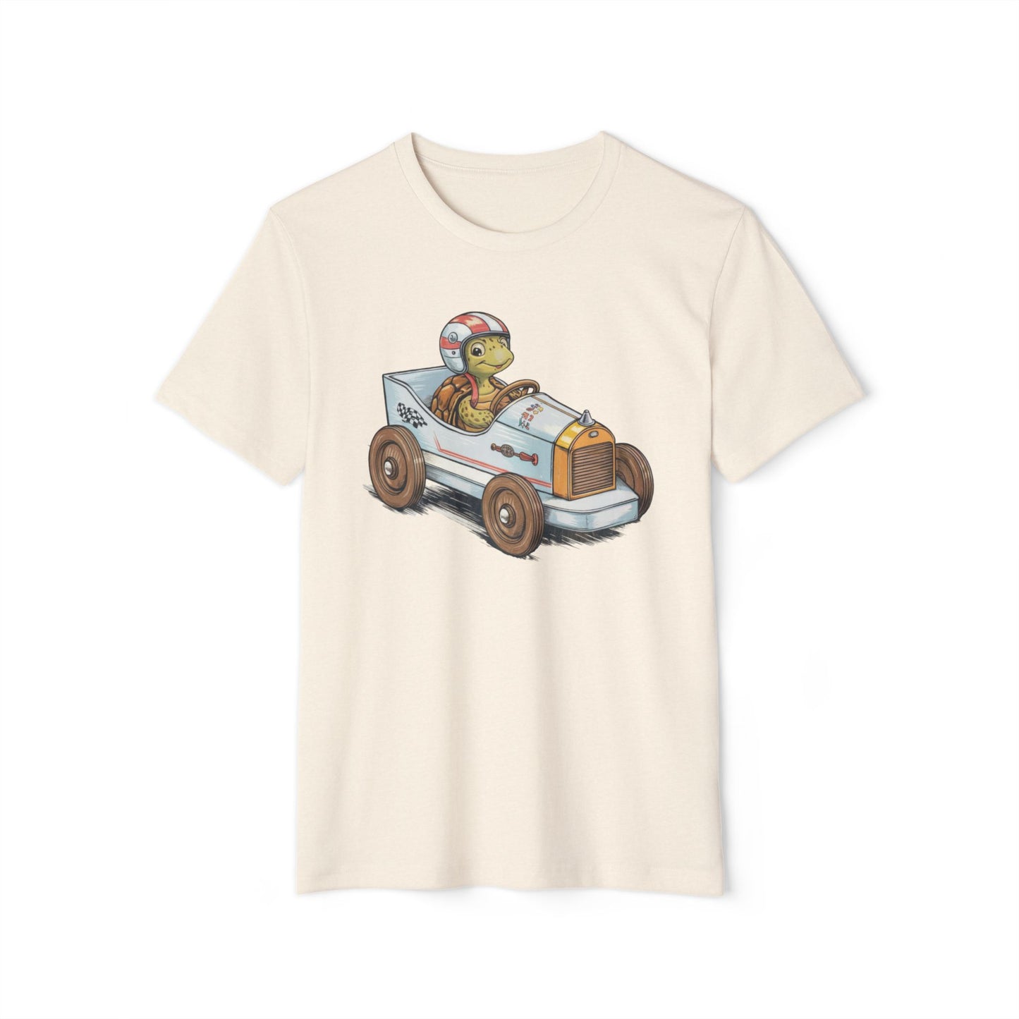Vintage Soapbox Racer Tortoise - Recycled Organic Cotton T-Shirt