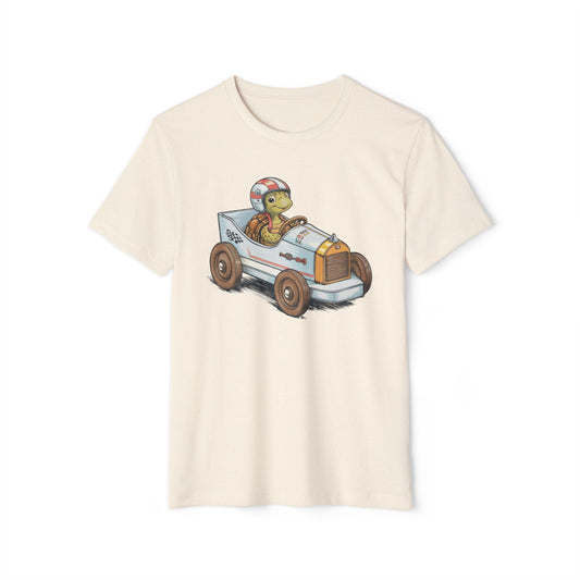 Vintage Soapbox Racer Tortoise - Recycled Organic Cotton T-Shirt