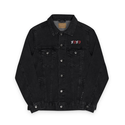 Epiphany Street Embroidered XOXO - Unisex Denim Jacket