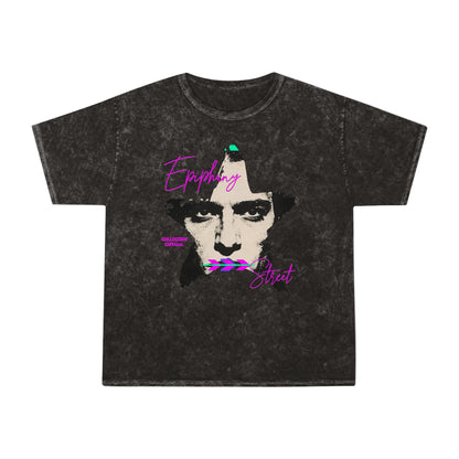 Epiphany Street Vintage Star Face — Unisex Mineral-Wash T-Shirt
