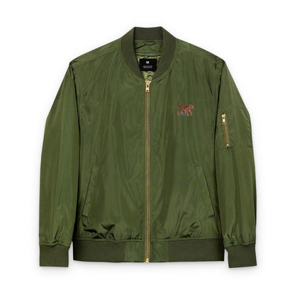 Embroidered Bomber Jacket - Epiphany Street Tiger Recycled