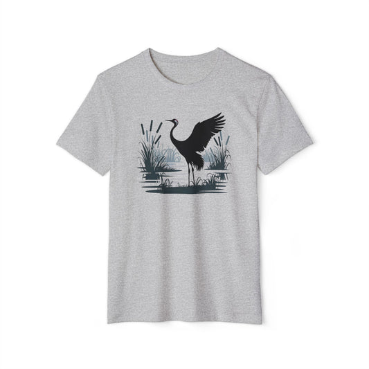 Majestic Crane - Recycled Organic Cotton T-Shirt