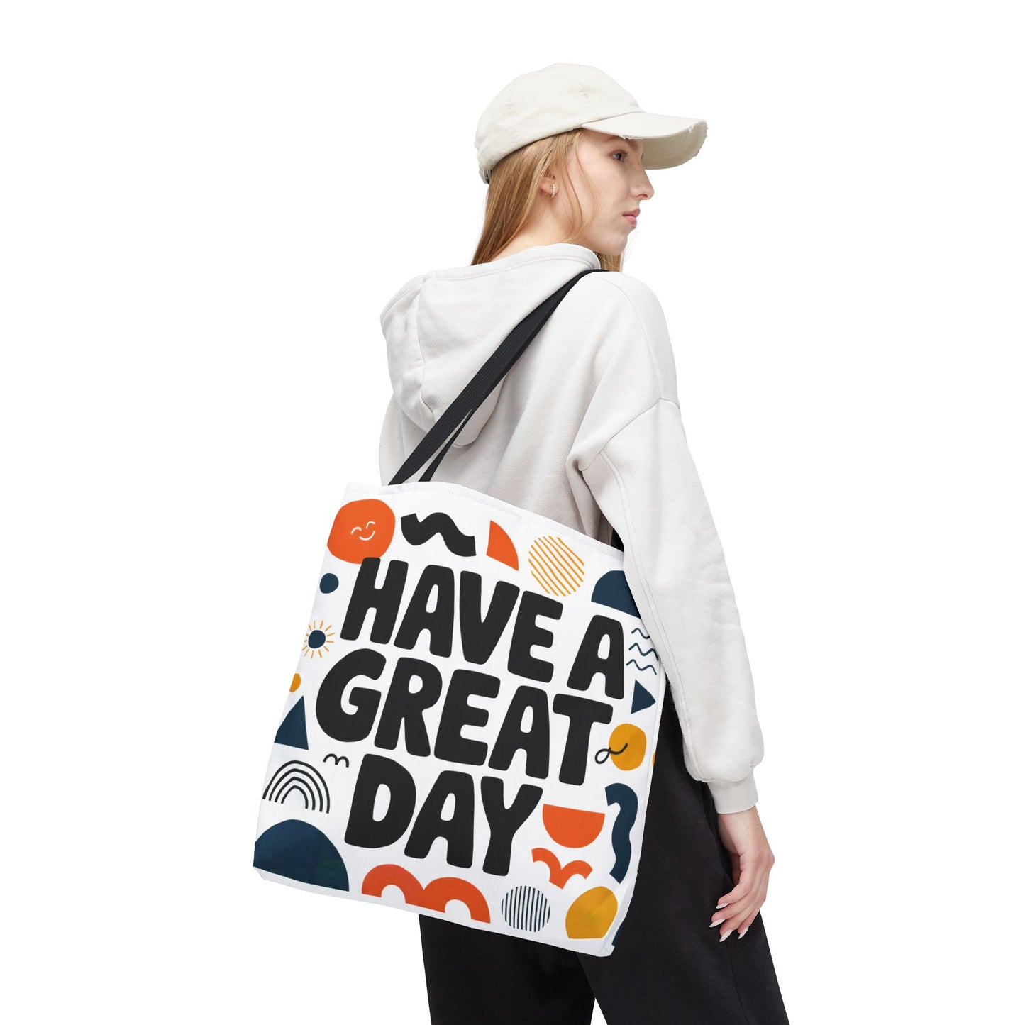 Motivational Tote Bag - 'Have a Great Day' - Colorful Everyday Carry