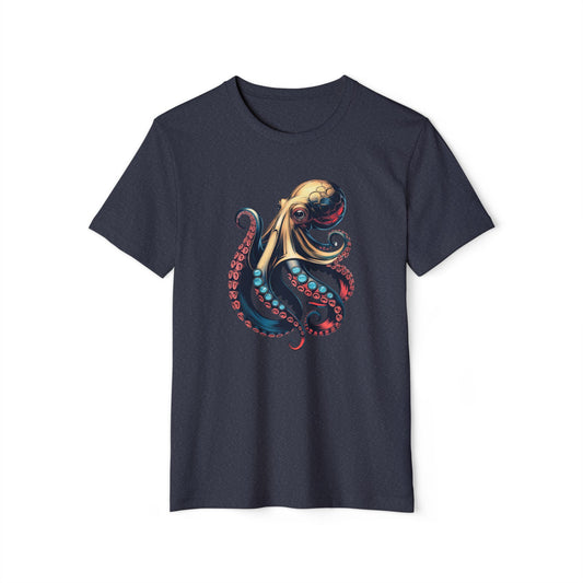 Metalic Octopus - Recycled Organic Cotton T-Shirt