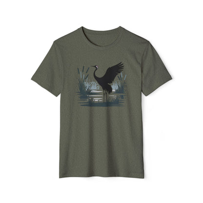 Majestic Crane - Recycled Organic Cotton T-Shirt