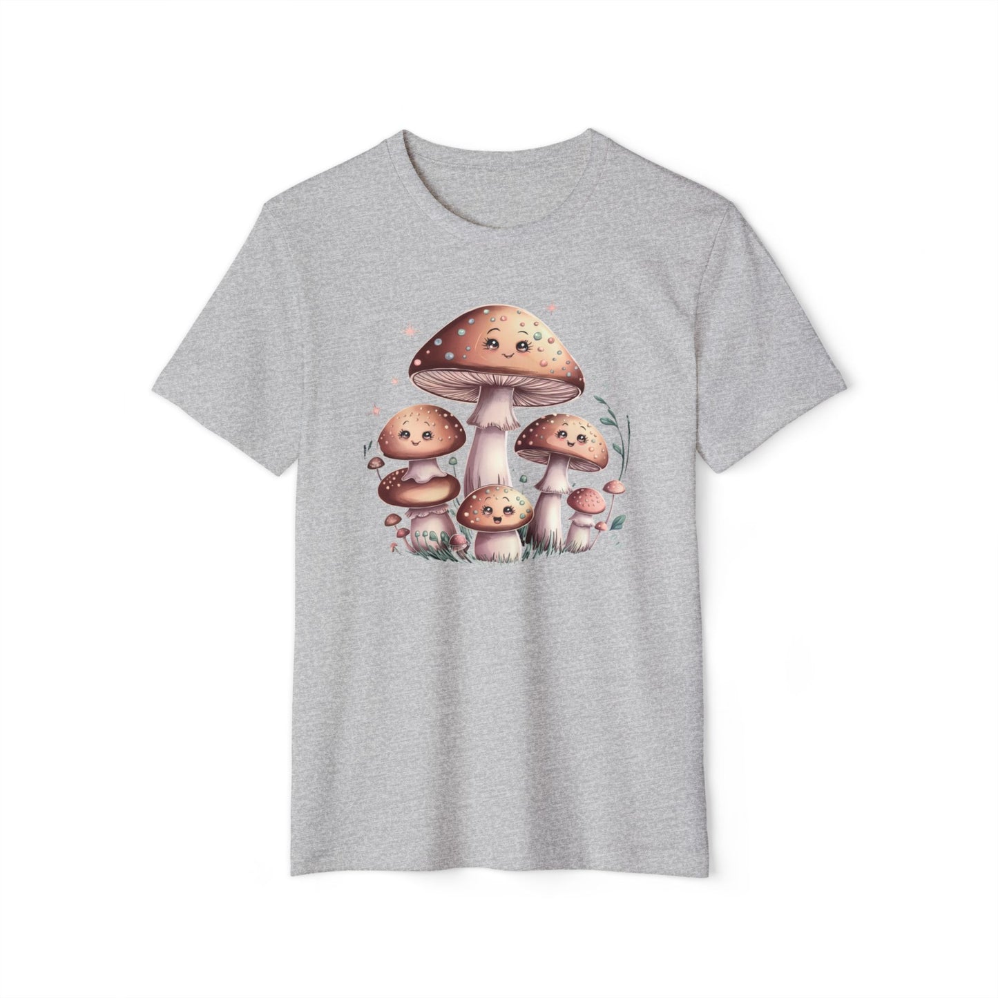 Whimsical Mushroom - Recycled Organic Cotton T-Shirt