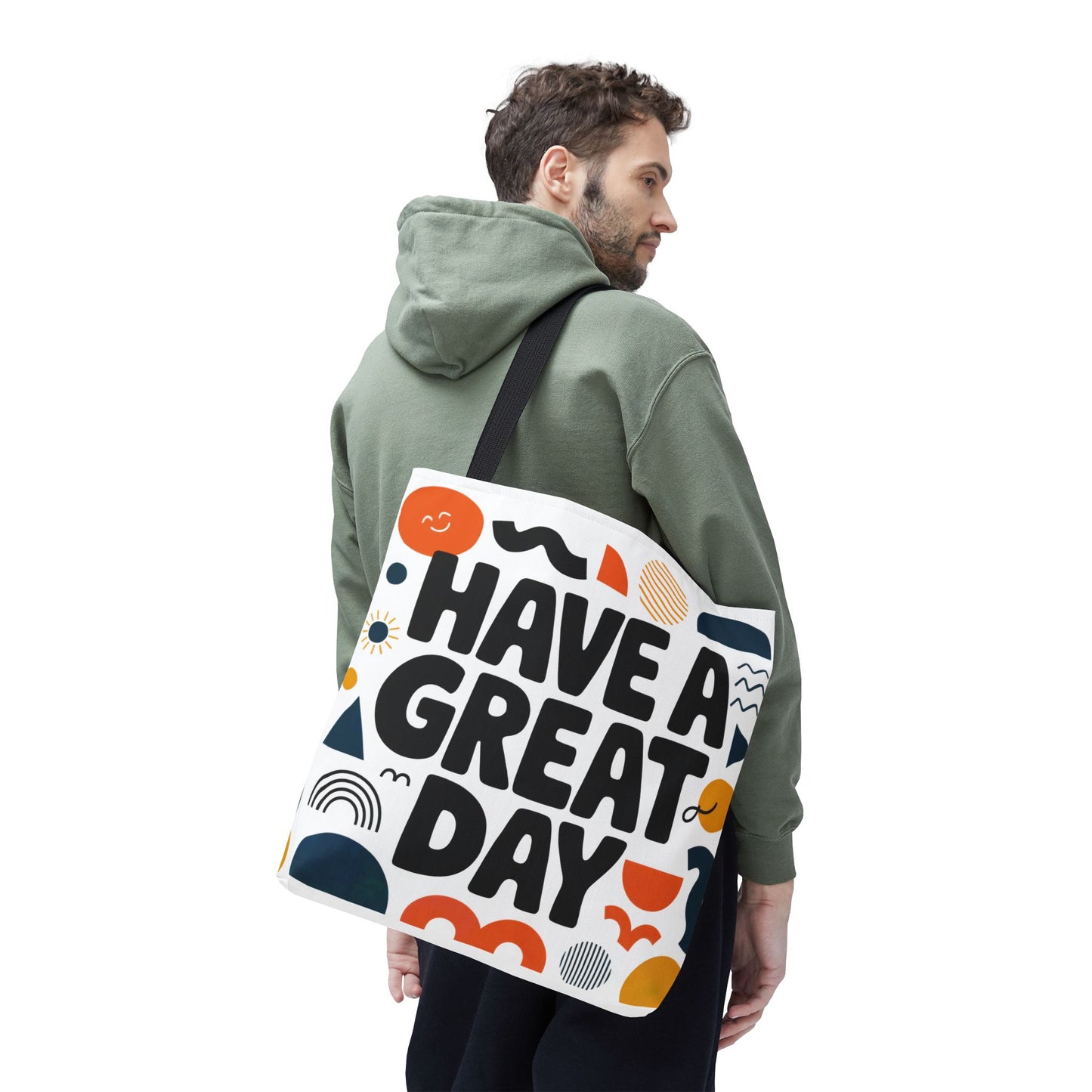Motivational Tote Bag - 'Have a Great Day' - Colorful Everyday Carry