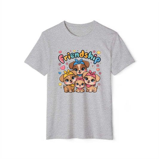 Puppy Friendship - Recycled Organic Cotton T-Shirt
